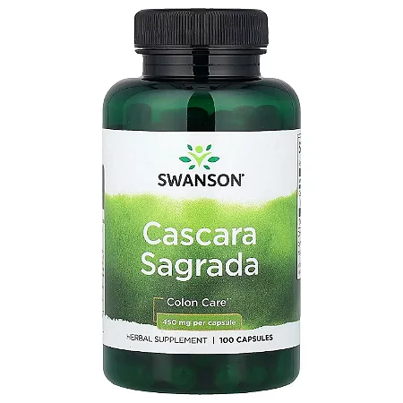 Cáscara Sagrada 450mg 100 Cápsulas - Swanson