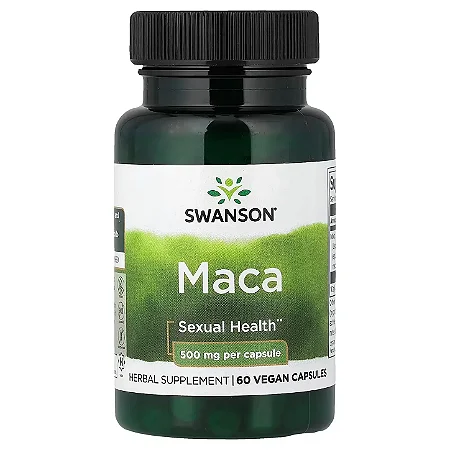 Maca Peruana 500mg 60 Cápsulas Veganas - Swanson