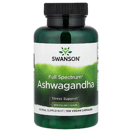 Ashwagandha 450mg 100 Cápsulas Veganas - Swanson