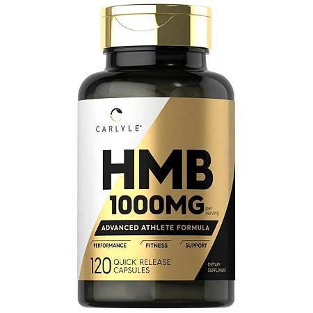 HMB 1000mg, 120 Cápsulas de Liberação Rápida - Carlyle