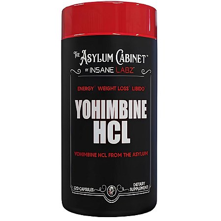 Ioimbina Yohimbine HCL 2,5mg 120 Cápsulas - Insane Labz