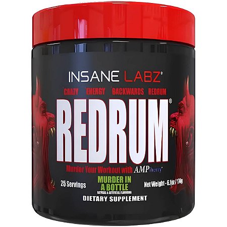 Redrum Pré-Treino High Stim, 25 Doses - Insane Labz