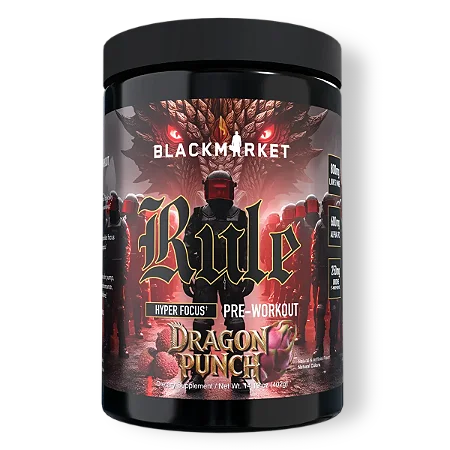 Pré-Treino Rule Sabor Dragon Punch 402g 40 Scoops - Black Market Labs