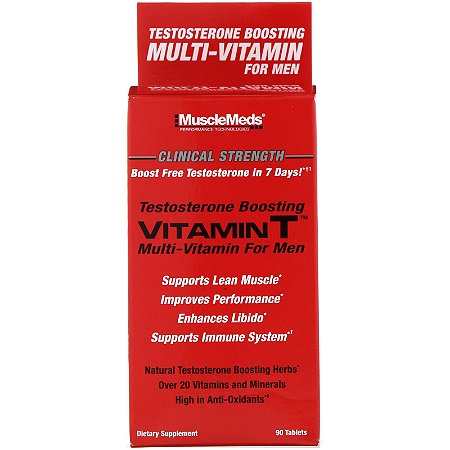 Vitamina T Testo Booster 90 Tabletes Musclemeds