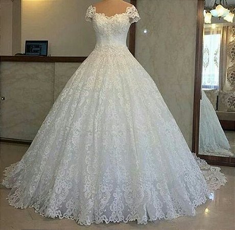 vestido de noiva com renda francesa
