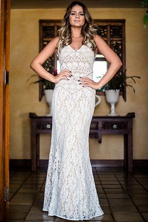 comprar vestido branco renda