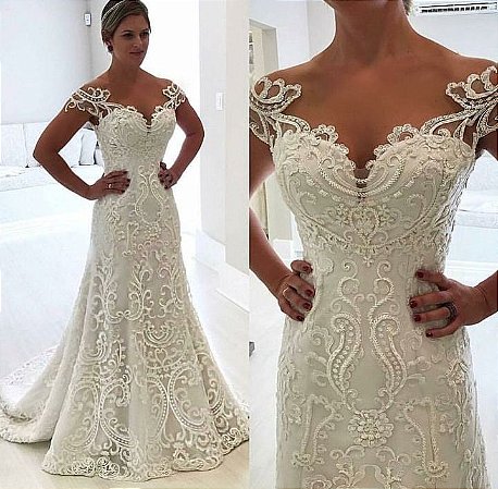 vestido noiva bordado