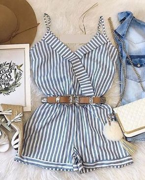 macaquinho listrado curto