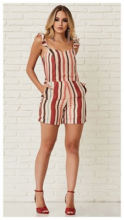 macaquinho listrado curto