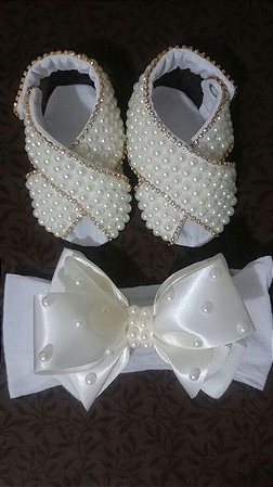 sandália customizada branca