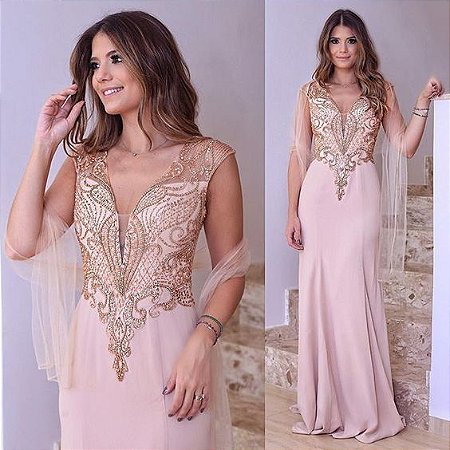 renda bordada para vestido
