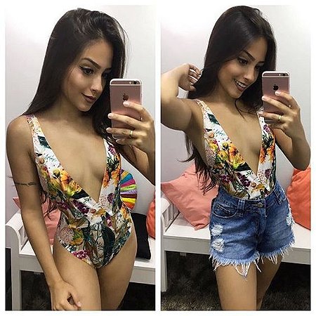 BODY ESTAMPA FLORAL S GKMJQUNFF