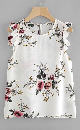 modelo de blusa floral