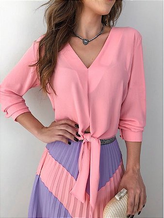rosa blusa