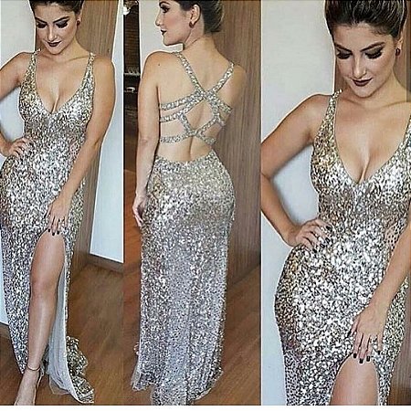 vestido de prata