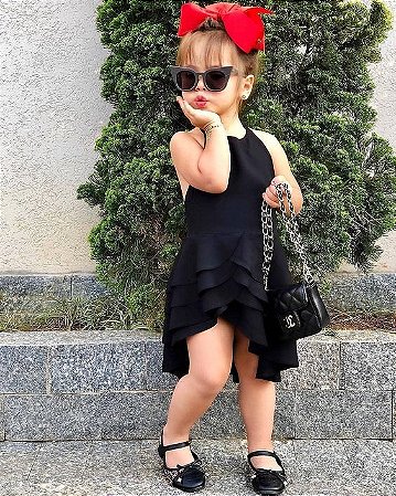 vestido infantil frente unica