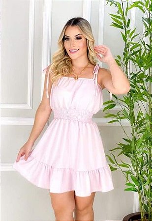 vestido solto de alça