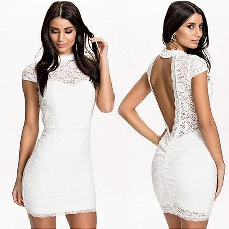 vestido branco drapeado