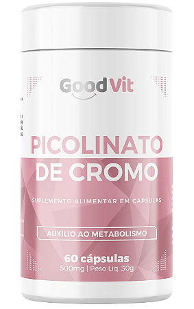 Picolinato de Cromo 500 mg c/ 60 Cápsulas