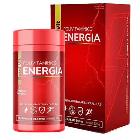 Polivitamínico ENERGIA 540 mg c/ 60 Cápsulas