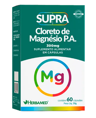 Cloreto de Magnésio P.A. 300 mg c/ 60 Cápsulas