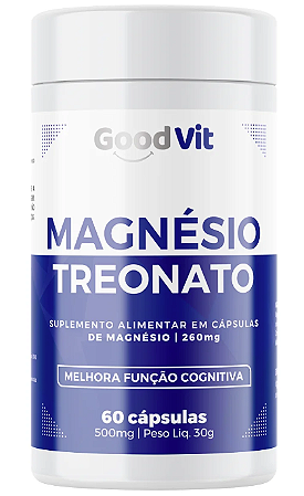 Magnésio + Treonato 500 mg c/ 60 Cápsulas