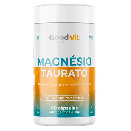 Magnésio Taurato 500 mg c/ 60 Cápsulas