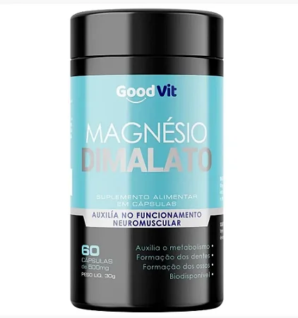 Magnésio Dimalato 500 mg c/ 60 Cápsulas