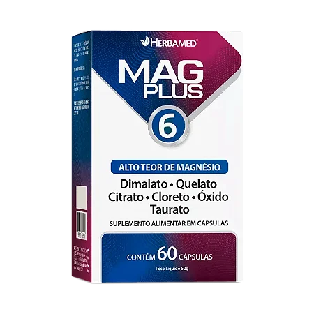 Mag 6 Plus c/ 60 Cápsulas