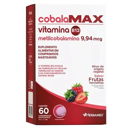 CobalaMAX 9,94 mcg c/ 60 Comprimidos Mastigável
