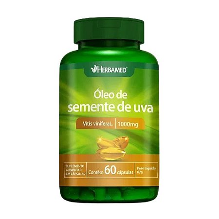 Óleo Semente de Uva 1000mg c/ 60 Cápsulas