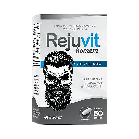 Rejuvit homem cabelo & barba c/ 60 Cápsulas