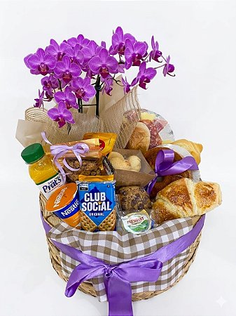 Bandeja Café com Orquídea