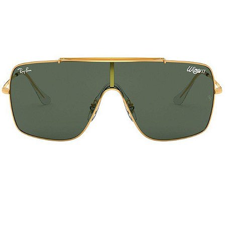 Óculos de Sol Ray-Ban RB3697 Wings II verde/dourado