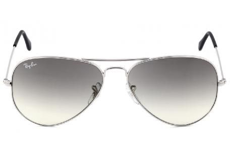 Óculos de Sol Ray-Ban RB3025 Aviador prata / preto