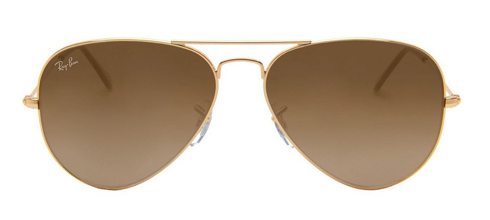 Óculos de Sol Ray-Ban RB3025 Aviador marrom / dourado