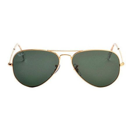Óculos de Sol Ray-Ban RB3025 Aviador verde / dourado
