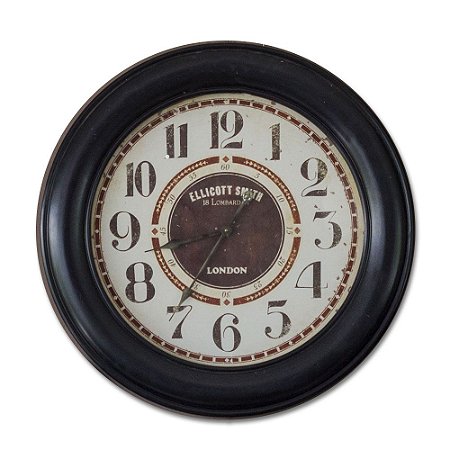 Relógio De Parede Madeira - 80cm Diâmetro - Modelo Lombard