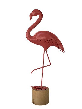 Escultura Flamingo Decorativa