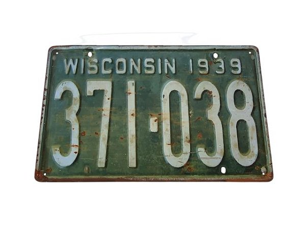 Placa Decorativa Wisconsin 1939