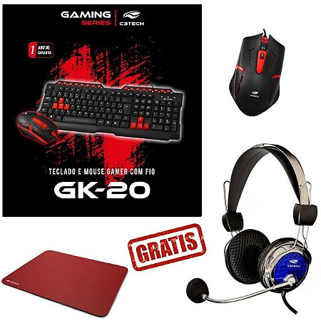 Kit gamer Teclado Multimidia + mouse + headset + mpad Promoção Oferta - Ada  Lojas Sua Melhor opção em compras.