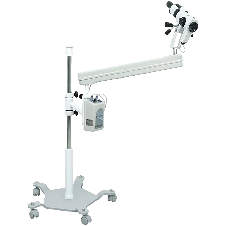 COLPOSCÓPIO DE AUMENTO VARIÁVEL BINOCULAR COM BRAÇO ARTICULÁVEL E 5 RODÍZIOS - PE 7000 VBR ELEGANCY- MEDPEJ