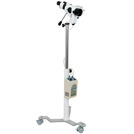 COLPOSCÓPIO BINOCULAR DE AUMENTO FIXO EM 16X COM CÂMERA – ESTATIVA EM PEDESTAL – PE 7000 FRDC ELEGANCY-MEDPEJ