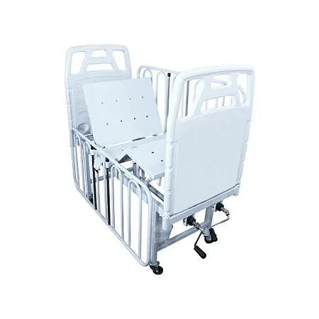 BERÇO FAWLER 02 MANIVELAS CABECEIRA E PESEIRA EM POLIURETANO - PE2707 PORTAL HOSPITALAR