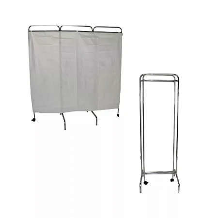 BIOMBO TRIPLO EM AÇO INOX - PE2770-I PORTAL HOSPITALAR