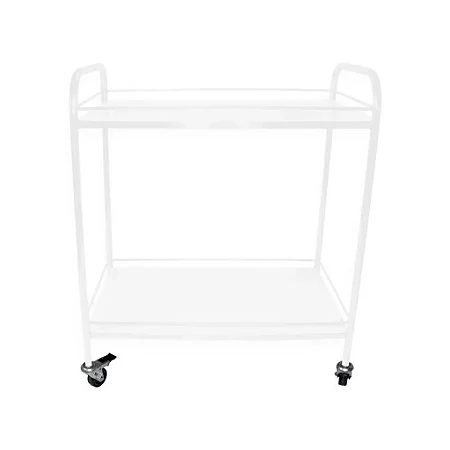 CARRO DE TRANSPORTE 2 BANDEJAS EM AÇO CARBONO – PE2851-P PORTAL HOSPITALAR
