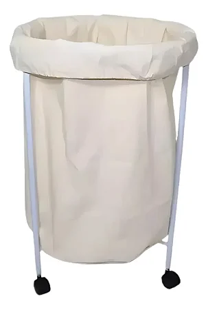 PORTA SACO HAMPER EM AÇO CARBONO - PE2815 PORTAL HOSPITALAR