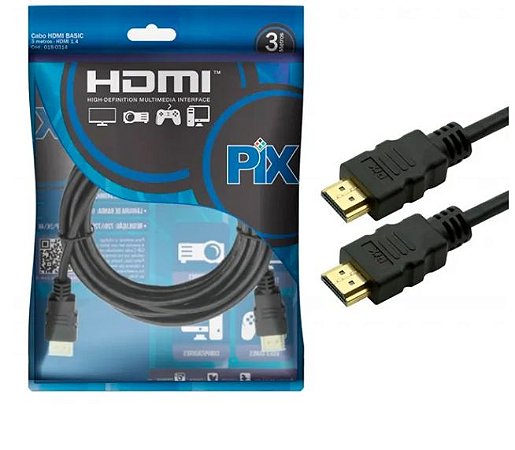 CABO HDMI VERSAO 1.4 4K 15 PINOS 2 Metros