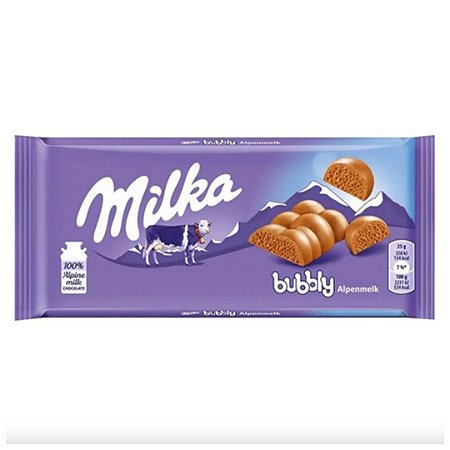 Chocolate Milka Bubbly (Aerado) 100g