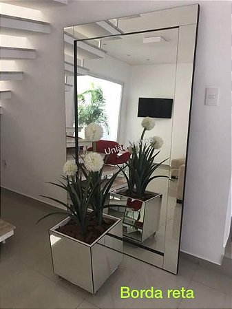 Painel espelhado borda reta 